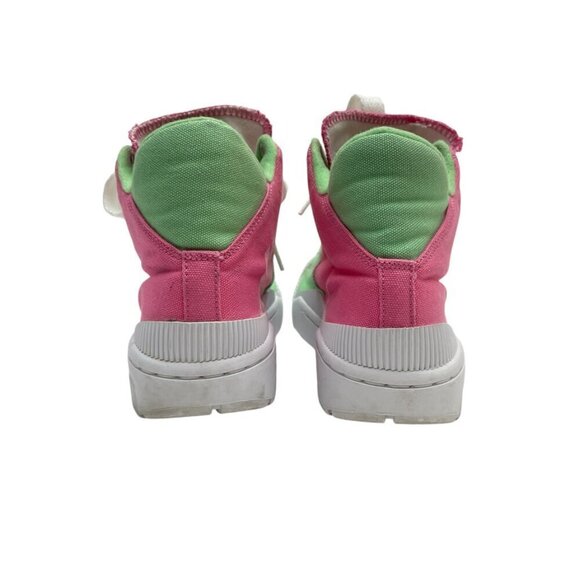 Nike Outbreak High Top Sneakers Pink & Green Retro Canvas Women's size 7.5 - Picture 4 of 10